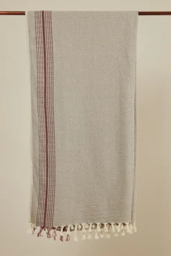 Anatolico Throw Blankets Matia Turkish Blanket / Scarf - Beige