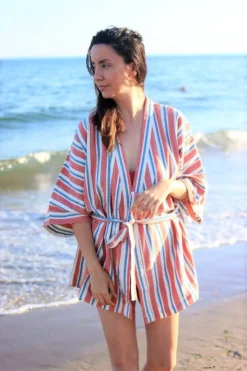 Anatolico Home Goods Terra Short Turkish Robe