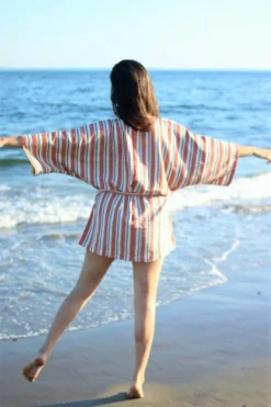 Anatolico Home Goods Terra Short Turkish Robe