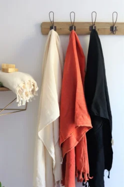 Anatolico Best Sellers Waffle Weave Turkish Towel - Black