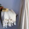 Anatolico Waffle Weave Turkish Towel - White