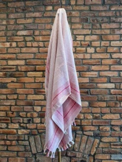 Anatolico Throw Blankets Matia Turkish Blanket / Scarf - Pink 15 Anatolico Throw Blankets Matia Turkish Blanket / Scarf - Pink