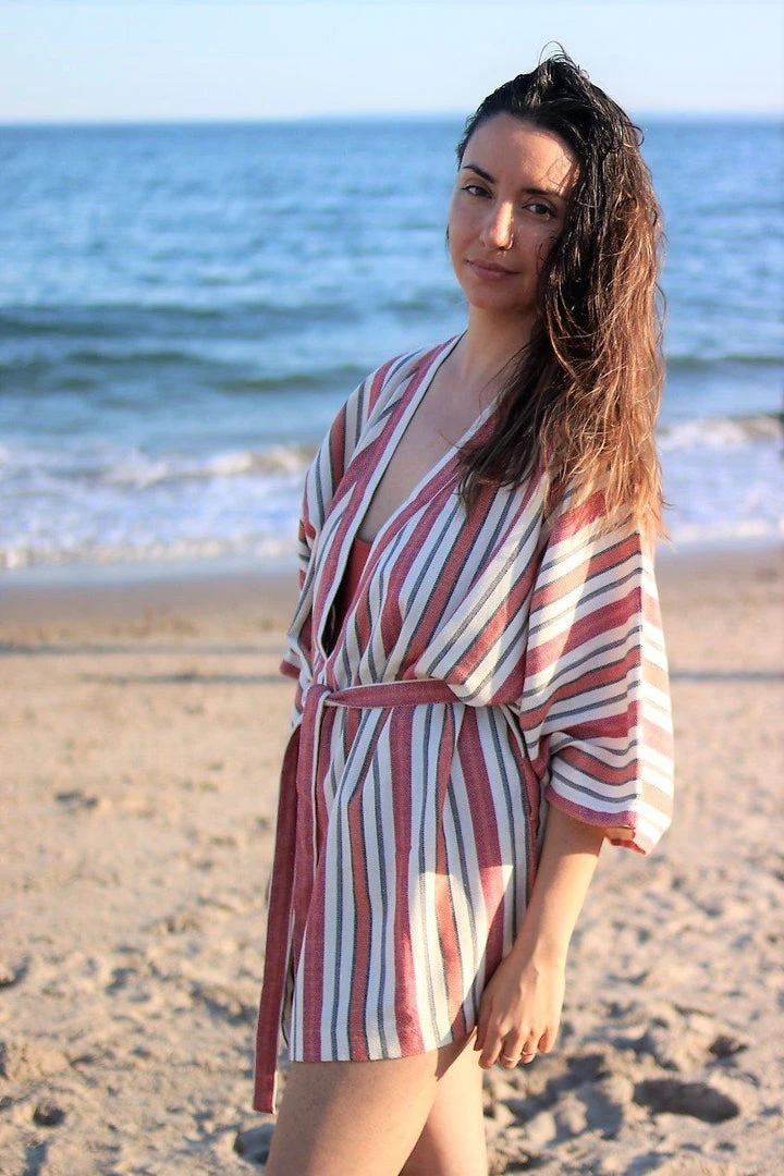 Anatolico Home Goods Pele Short Turkish Robe 3 Anatolico Home Goods Pele Short Turkish Robe