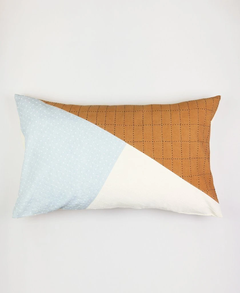 Anchal Naari Colorblock Lumbar Pillow Home Goods 3 Anchal Naari Colorblock Lumbar Pillow Home Goods
