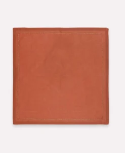 Anchal Pin Stitch Napkin Set - Rust Kitchen + Dining