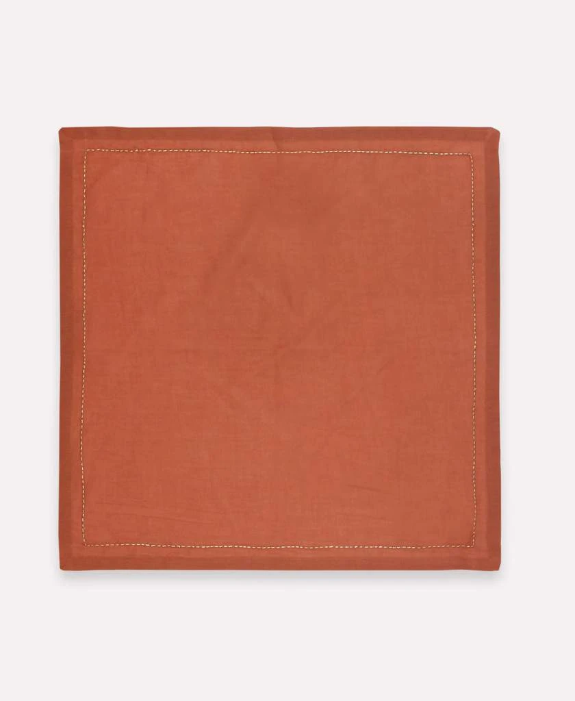 Anchal Pin Stitch Napkin Set - Rust Kitchen + Dining 3 Anchal Pin Stitch Napkin Set - Rust Kitchen + Dining