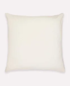 Anchal Grid Stitch Throw Pillow - Bone