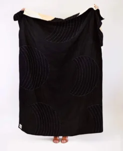 Anchal Crescent Lattice Quilt - Charcoal Home Goods 15 Anchal Crescent Lattice Quilt - Charcoal Home Goods