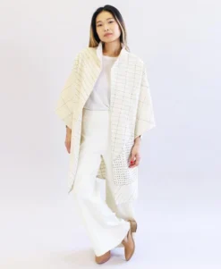 Anchal Cocoon Jacket - Bone Clothing