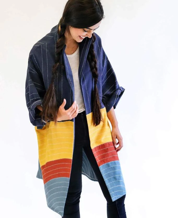 Anchal Clothing Rainbow Eclipse Cocoon Jacket 8 Anchal Clothing Rainbow Eclipse Cocoon Jacket