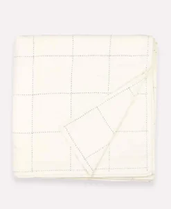 Anchal Home Goods Grid Stitch Quilt Bedding