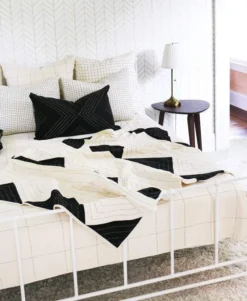 Anchal Home Goods Grid Stitch Quilt Bedding