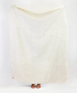 Anchal Crescent Lattice Quilt - Sand 16 Anchal Crescent Lattice Quilt - Sand