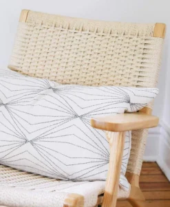 Anchal Home Goods Prism Lumbar Pillow - Bone