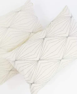 Anchal Home Goods Prism Lumbar Pillow - Bone