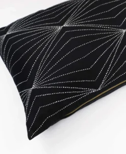 Anchal Home Goods Prism Lumbar Pillow - Charcoal