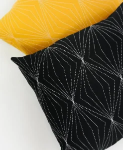 Anchal Prism Throw Pillow - Charcoal