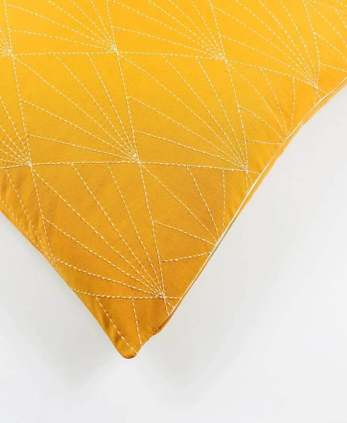Anchal Prism Throw Pillow - Mustard 7 Anchal Prism Throw Pillow - Mustard