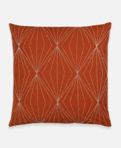 Anchal Prism Throw Pillow - Rust Home Goods