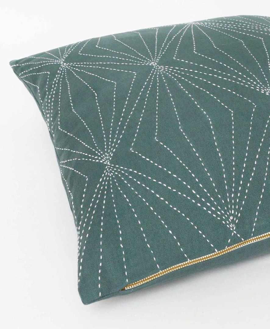 Anchal Home Goods Prism Throw Pillow - Spruce 4 Anchal Home Goods Prism Throw Pillow - Spruce