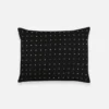 Anchal Cross Stitch Small Throw Pillow - Charcoal