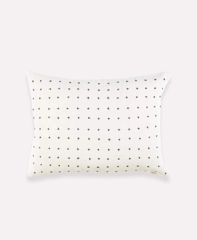 Anchal Cross Stitch Small Throw Pillow - Bone 3 Anchal Cross Stitch Small Throw Pillow - Bone