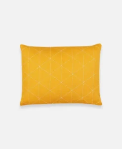 Anchal Home Goods Graph Small Throw Pillow - Mustard
