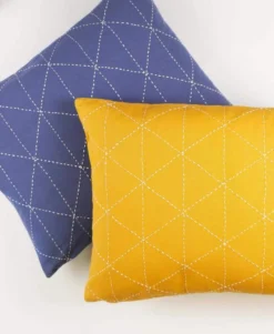 Anchal Home Goods Graph Small Throw Pillow - Mustard