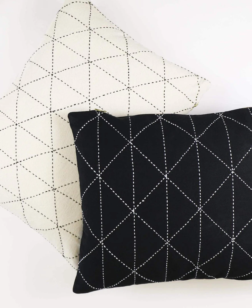 Anchal Graph Small Throw Pillow - Charcoal Home Goods 6 Anchal Graph Small Throw Pillow - Charcoal Home Goods