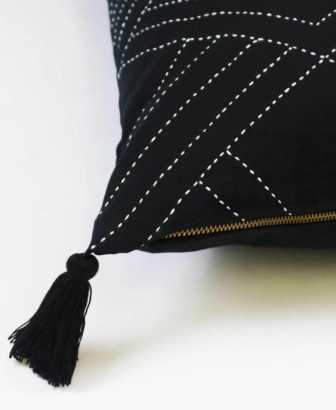 Anchal Tilt Throw Pillow - Charcoal 5 Anchal Tilt Throw Pillow - Charcoal