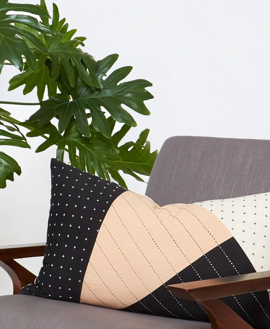 Anchal Saral Colorblock Lumbar Pillow Home Goods 4 Anchal Saral Colorblock Lumbar Pillow Home Goods