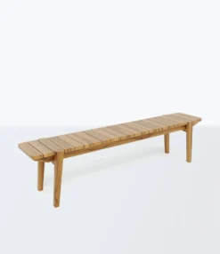 Masaya & Co. Furniture Apanas Slatted Top Outdoor Bench