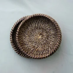 Amara Apple Rattan Bowl