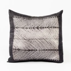 Studio Variously Ara Silk Throw Pillow - Black Throw Pillows