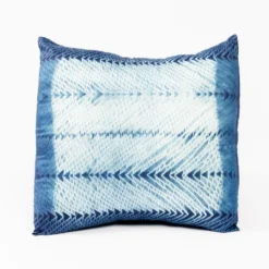 Studio Variously Ara Silk Throw Pillow - Indigo