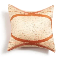 Studio Variously Home Goods Arc Silk Throw Pillow - Coral
