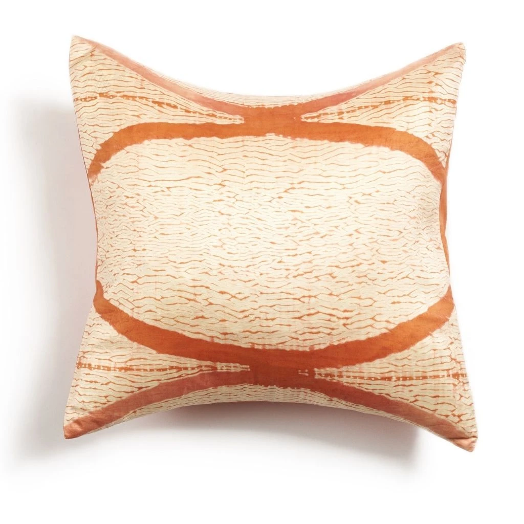 Studio Variously Home Goods Arc Silk Throw Pillow - Coral 3 Studio Variously Home Goods Arc Silk Throw Pillow - Coral