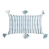 Archive New York Antigua Lumbar Pillow - Faded Indigo Striped 1 Archive New York Antigua Lumbar Pillow - Faded Indigo Striped