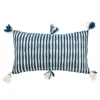 Archive New York Antigua Lumbar Pillow - Dark Teal Striped