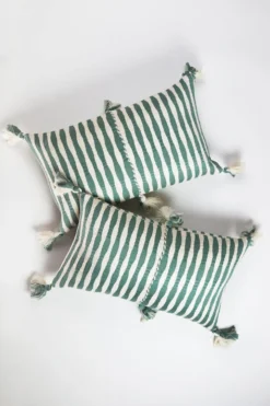 Archive New York Home Goods Antigua Lumbar Pillow - Dusty Green Striped 7 Archive New York Home Goods Antigua Lumbar Pillow - Dusty Green Striped