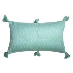 Archive New York Home Goods Antigua Lumbar Pillow - Faded Aqua