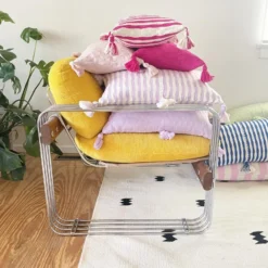 Archive New York Home Goods Antigua Lumbar Pillow - Fuchsia Pink Stripe 17 Archive New York Home Goods Antigua Lumbar Pillow - Fuchsia Pink Stripe