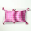 Archive New York Home Goods Antigua Lumbar Pillow - Fuchsia Pink Stripe