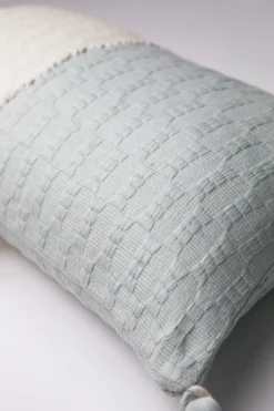 Archive New York Home Goods Antigua Lumbar Pillow - Natural White + Gray