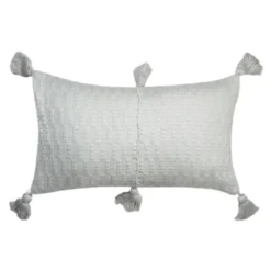 Archive New York Home Goods Antigua Lumbar Pillow - Gray
