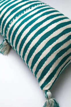 Archive New York Antigua Lumbar Pillow - Jade Striped 9 Archive New York Antigua Lumbar Pillow - Jade Striped