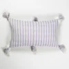 Archive New York Home Goods Antigua Lumbar Pillow - Light Lavender Stripe