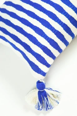 Archive New York Antigua Lumbar Pillow - Blue Stripe