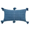 Archive New York Home Goods Antigua Lumbar Pillow - Natural Indigo Striped