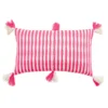 Archive New York Antigua Lumbar Pillow - Neon Pink Striped
